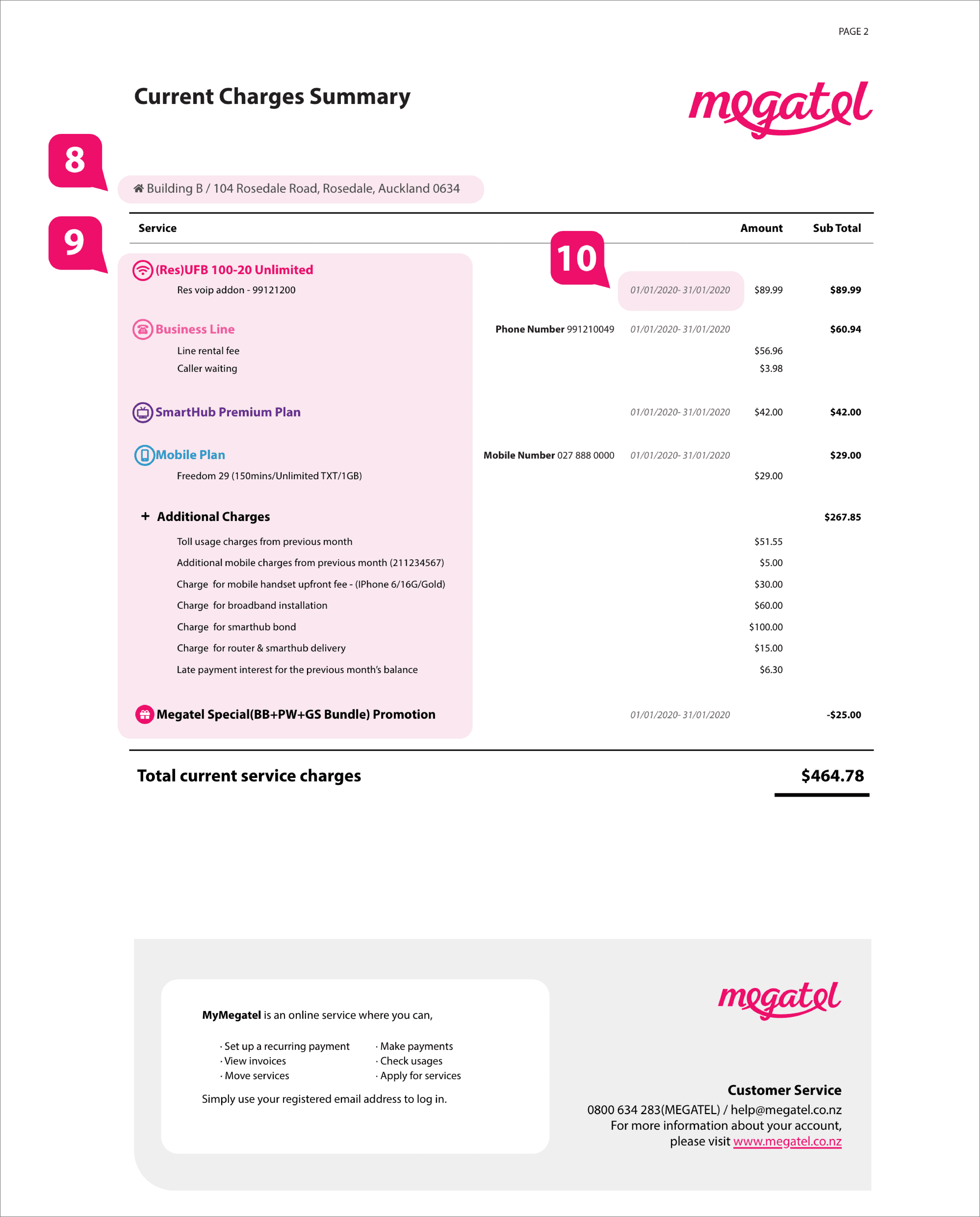 Telco Invoice 2